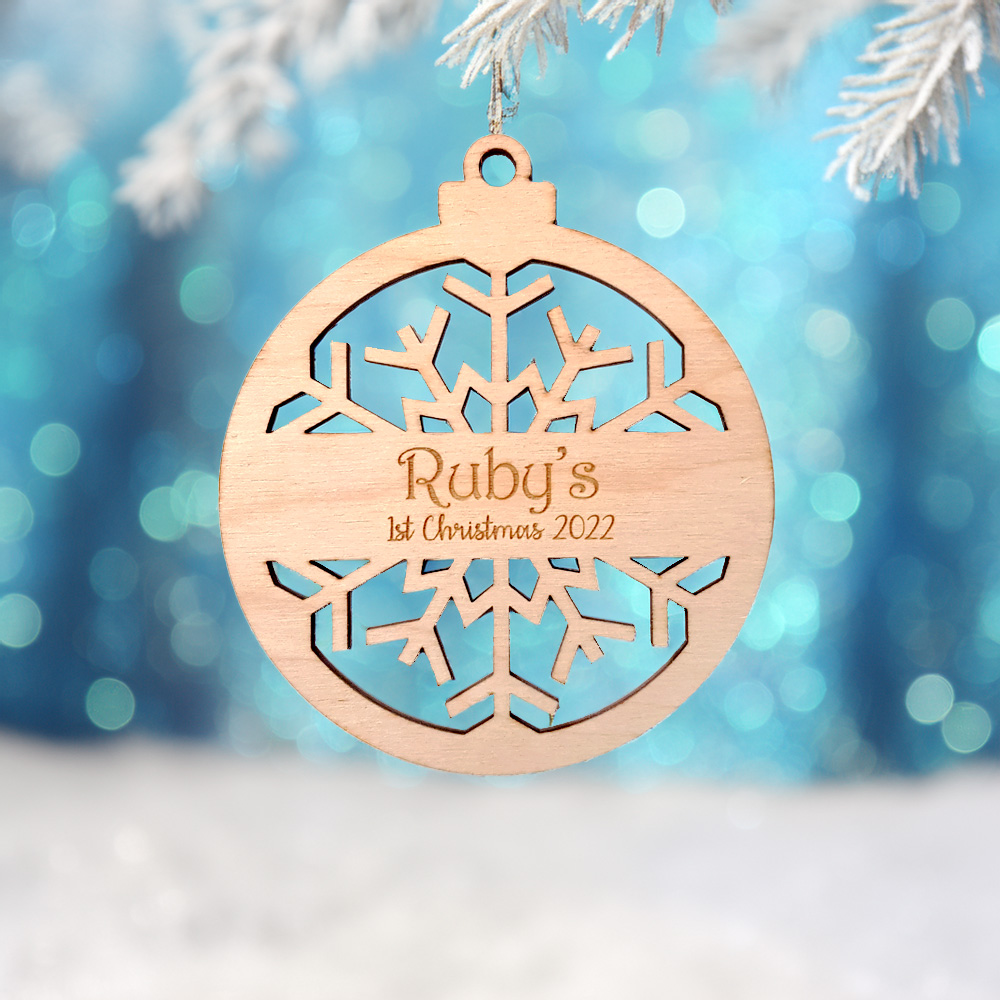 Personalised Snowflake Bauble